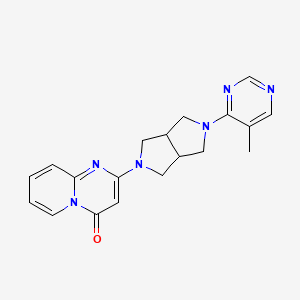 molecular formula C19H20N6O B6431078 2-[5-(5-methylpyrimidin-4-yl)-octahydropyrrolo[3,4-c]pyrrol-2-yl]-4H-pyrido[1,2-a]pyrimidin-4-one CAS No. 2198149-22-1