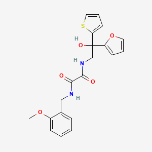 N-[2-(furan-2-yl)-2-hydroxy-2-(thiophen-2-yl)ethyl]-N'-[(2-methoxyphenyl)methyl]ethanediamide