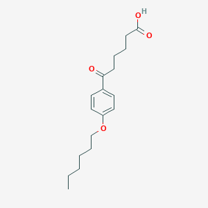 molecular formula C18H26O4 B064311 6-(4-Hexyloxyphenyl)-6-oxohexanoic acid CAS No. 178686-87-8