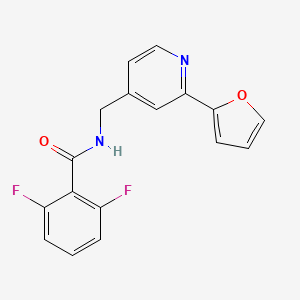 2,6-difluoro-N-{[2-(furan-2-yl)pyridin-4-yl]methyl}benzamide