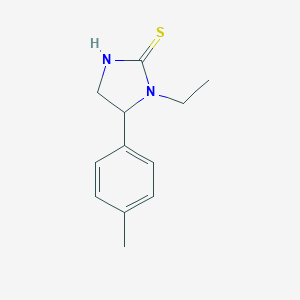 B064312 1-Ethyl-5-(4-methylphenyl)-2-imidazolidinethione CAS No. 186424-13-5