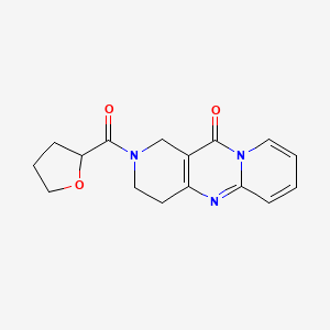 molecular formula C16H17N3O3 B6431295 5-(oxolane-2-carbonyl)-1,5,9-triazatricyclo[8.4.0.0^{3,8}]tetradeca-3(8),9,11,13-tetraen-2-one CAS No. 1904221-44-8