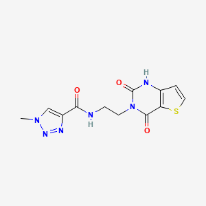 molecular formula C12H12N6O3S B6431325 N-(2-{2,4-dioxo-1H,2H,3H,4H-thieno[3,2-d]pyrimidin-3-yl}ethyl)-1-methyl-1H-1,2,3-triazole-4-carboxamide CAS No. 1904027-32-2