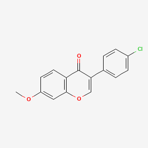 molecular formula C16H11ClO3 B6431381 3-(4-chlorophenyl)-7-methoxy-4H-chromen-4-one CAS No. 109697-82-7
