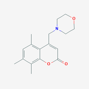 molecular formula C17H21NO3 B6431416 5,7,8-trimethyl-4-[(morpholin-4-yl)methyl]-2H-chromen-2-one CAS No. 844648-14-2