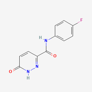 molecular formula C11H8FN3O2 B6431425 N-(4-fluorophenyl)-6-oxo-1,6-dihydropyridazine-3-carboxamide CAS No. 371925-29-0