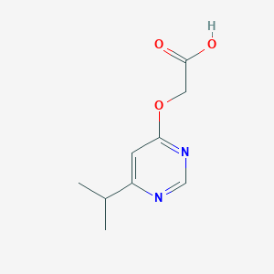 molecular formula C9H12N2O3 B6431432 2-{[6-(propan-2-yl)pyrimidin-4-yl]oxy}acetic acid CAS No. 1239844-36-0