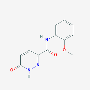 molecular formula C12H11N3O3 B6431478 N-(2-methoxyphenyl)-6-oxo-1,6-dihydropyridazine-3-carboxamide CAS No. 848767-73-7