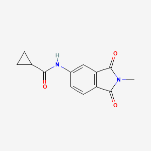 molecular formula C13H12N2O3 B6431542 N-(2-methyl-1,3-dioxo-2,3-dihydro-1H-isoindol-5-yl)cyclopropanecarboxamide CAS No. 392238-31-2