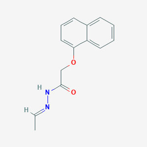 molecular formula C14H14N2O2 B6431719 N'-[(1E)-ethylidene]-2-(naphthalen-1-yloxy)acetohydrazide CAS No. 406696-65-9