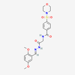 N-({N'-[(1E)-(2,5-dimethoxyphenyl)methylidene]hydrazinecarbonyl}methyl)-4-(morpholine-4-sulfonyl)benzamide