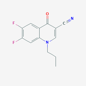 molecular formula C13H10F2N2O B6431786 6,7-difluoro-4-oxo-1-propyl-1,4-dihydroquinoline-3-carbonitrile CAS No. 1359864-81-5