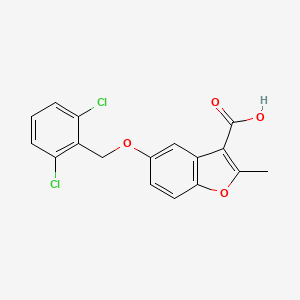 5-[(2,6-dichlorophenyl)methoxy]-2-methyl-1-benzofuran-3-carboxylic acid