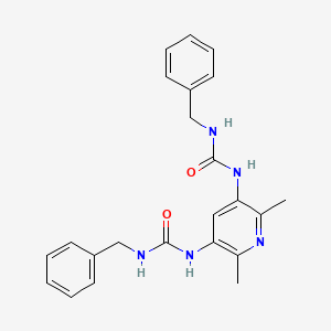 molecular formula C23H25N5O2 B6431918 1-benzyl-3-{5-[(benzylcarbamoyl)amino]-2,6-dimethylpyridin-3-yl}urea CAS No. 622789-82-6