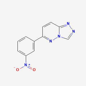 molecular formula C11H7N5O2 B6431923 6-(3-nitrophenyl)-[1,2,4]triazolo[4,3-b]pyridazine CAS No. 66548-75-2