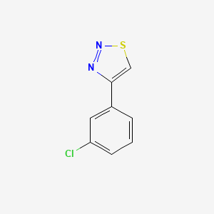 molecular formula C8H5ClN2S B6431957 4-(3-chlorophenyl)-1,2,3-thiadiazole CAS No. 77414-45-0