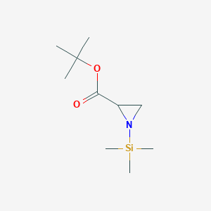 molecular formula C10H21NO2Si B6431960 tert-butyl 1-(trimethylsilyl)aziridine-2-carboxylate CAS No. 82912-35-4