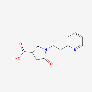 molecular formula C13H16N2O3 B6431965 methyl 5-oxo-1-[2-(pyridin-2-yl)ethyl]pyrrolidine-3-carboxylate CAS No. 2322969-91-3