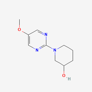 molecular formula C10H15N3O2 B6431973 1-(5-methoxypyrimidin-2-yl)piperidin-3-ol CAS No. 1823002-11-4