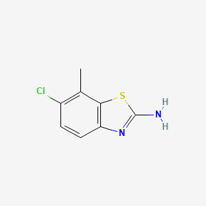 molecular formula C8H7ClN2S B6431981 6-chloro-7-methyl-1,3-benzothiazol-2-amine CAS No. 1427373-96-3