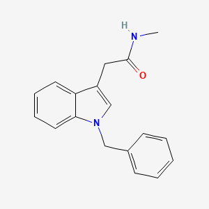 molecular formula C18H18N2O B6431986 2-(1-benzyl-1H-indol-3-yl)-N-methylacetamide CAS No. 56999-27-0