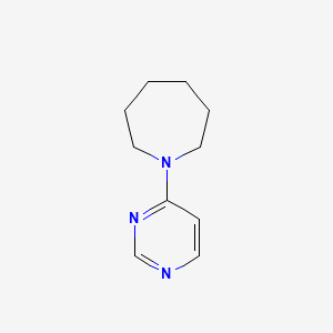 molecular formula C10H15N3 B6431987 1-(pyrimidin-4-yl)azepane CAS No. 1861911-78-5