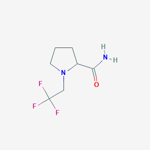 molecular formula C7H11F3N2O B6431993 1-(2,2,2-trifluoroethyl)pyrrolidine-2-carboxamide CAS No. 1849872-84-9