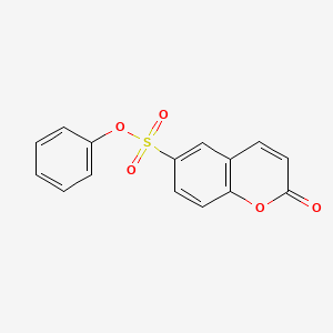 molecular formula C15H10O5S B6432000 phenyl 2-oxo-2H-chromene-6-sulfonate CAS No. 84015-84-9