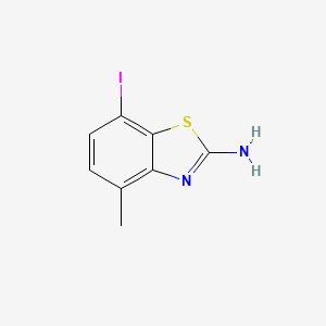 molecular formula C8H7IN2S B6432004 7-iodo-4-methyl-1,3-benzothiazol-2-amine CAS No. 1697969-30-4