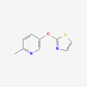 molecular formula C9H8N2OS B6432012 2-methyl-5-(1,3-thiazol-2-yloxy)pyridine CAS No. 1864608-00-3
