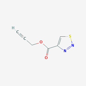 molecular formula C6H4N2O2S B6432023 prop-2-yn-1-yl 1,2,3-thiadiazole-4-carboxylate CAS No. 1849406-53-6