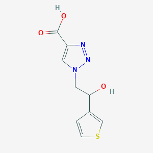 molecular formula C9H9N3O3S B6432049 1-[2-hydroxy-2-(thiophen-3-yl)ethyl]-1H-1,2,3-triazole-4-carboxylic acid CAS No. 2090446-11-8