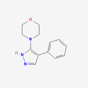 molecular formula C13H15N3O B6432055 4-(4-phenyl-1H-pyrazol-3-yl)morpholine CAS No. 88743-49-1