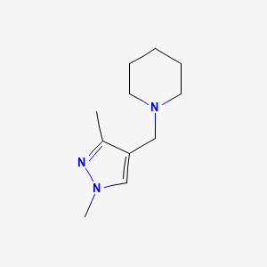 molecular formula C11H19N3 B6432089 1-[(1,3-dimethyl-1H-pyrazol-4-yl)methyl]piperidine CAS No. 2283504-06-1