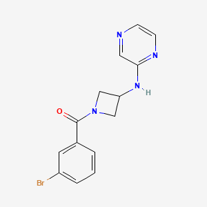 molecular formula C14H13BrN4O B6432166 N-[1-(3-bromobenzoyl)azetidin-3-yl]pyrazin-2-amine CAS No. 2309572-16-3