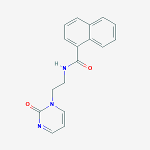 N-[2-(2-oxo-1,2-dihydropyrimidin-1-yl)ethyl]naphthalene-1-carboxamide