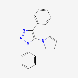 molecular formula C18H14N4 B6432222 1,4-diphenyl-5-(1H-pyrrol-1-yl)-1H-1,2,3-triazole CAS No. 2548989-45-1