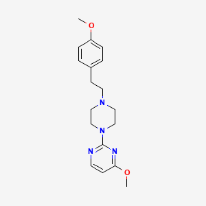 molecular formula C18H24N4O2 B6432266 4-methoxy-2-{4-[2-(4-methoxyphenyl)ethyl]piperazin-1-yl}pyrimidine CAS No. 2640956-53-0