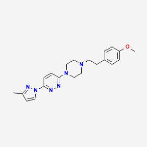 3-{4-[2-(4-methoxyphenyl)ethyl]piperazin-1-yl}-6-(3-methyl-1H-pyrazol-1-yl)pyridazine