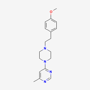 molecular formula C18H24N4O B6432292 4-{4-[2-(4-methoxyphenyl)ethyl]piperazin-1-yl}-6-methylpyrimidine CAS No. 2640960-13-8