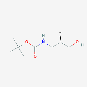 molecular formula C9H19NO3 B064323 (S)-叔丁基 (3-羟基-2-甲基丙基)氨基甲酸酯 CAS No. 168827-86-9