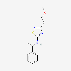 3-(2-methoxyethyl)-N-(1-phenylethyl)-1,2,4-thiadiazol-5-amine
