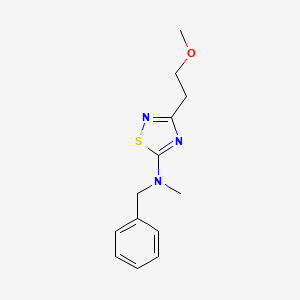 molecular formula C13H17N3OS B6432305 N-benzyl-3-(2-methoxyethyl)-N-methyl-1,2,4-thiadiazol-5-amine CAS No. 2548983-28-2
