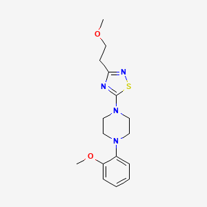 molecular formula C16H22N4O2S B6432311 1-[3-(2-methoxyethyl)-1,2,4-thiadiazol-5-yl]-4-(2-methoxyphenyl)piperazine CAS No. 2640822-95-1
