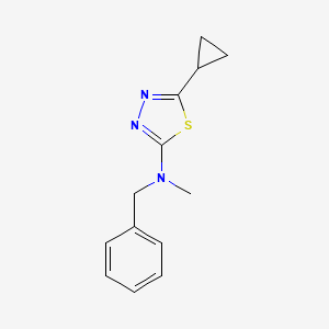 molecular formula C13H15N3S B6432360 N-benzyl-5-cyclopropyl-N-methyl-1,3,4-thiadiazol-2-amine CAS No. 2640874-52-6