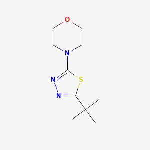 molecular formula C10H17N3OS B6432373 4-(5-tert-butyl-1,3,4-thiadiazol-2-yl)morpholine CAS No. 2548982-68-7