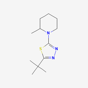molecular formula C12H21N3S B6432396 1-(5-tert-butyl-1,3,4-thiadiazol-2-yl)-2-methylpiperidine CAS No. 2640965-61-1