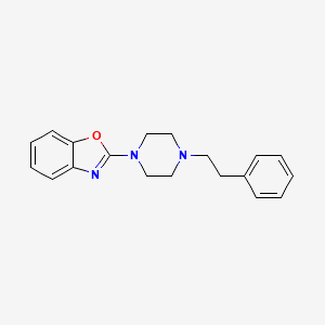 molecular formula C19H21N3O B6432430 2-[4-(2-phenylethyl)piperazin-1-yl]-1,3-benzoxazole CAS No. 2180690-15-5