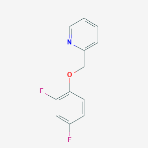 molecular formula C12H9F2NO B6432435 2-[(2,4-二氟苯氧基)甲基]吡啶 CAS No. 1869686-83-8