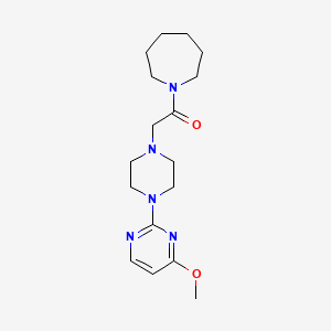 1-(azepan-1-yl)-2-[4-(4-methoxypyrimidin-2-yl)piperazin-1-yl]ethan-1-one